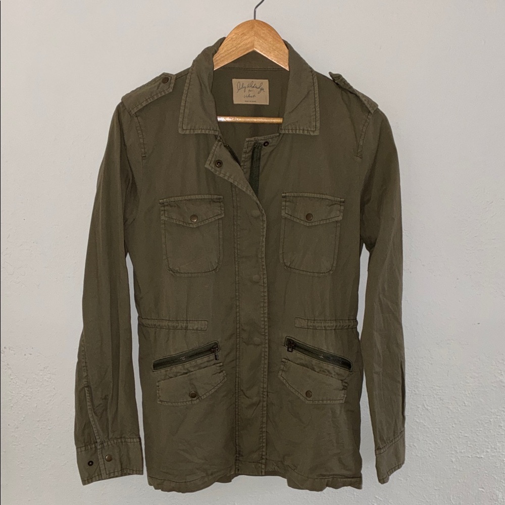 Velvet Olive Utility Jacket